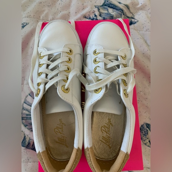 Lilly Pulitzer Lux Hallie Sneakers in Resort White 9M - Picture 6 of 11